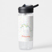 Kute magische unicorn en meerkleurige sterren waterfles (Links)