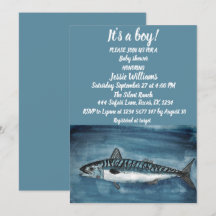 Kute makreel onder het zee nautical Blue Baby Boy