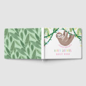 Kute mam en Baby Sloth Guest Book Gastenboek (Volledig)