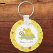 Kute mama en Baby Turtle mama houden van me Sleutelhanger (Voorkant)