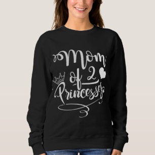 Kute mama van 2 prinsessen twee meisjes mama moede trui