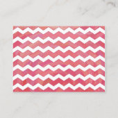 Kute mammie-advieskaart met zalmroze Chevron Advieskaart (Achterkant)