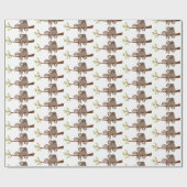 Kute mammie en baby unisex slothomp cadeaupapier (Vlak)