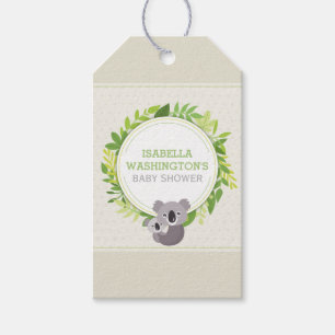 Kute mammie Koala & Baby Koala Baby shower Cadeaulabel