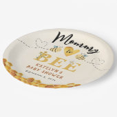 Kute mammie tot genenneutraal baby shower papieren bordje (Gekanteld)