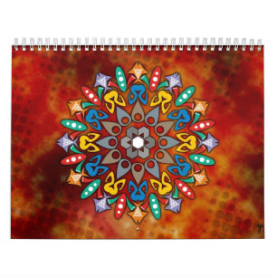 Kute mandala-kleurboek Agenda Kalender