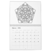 Kute mandala-kleurboek Agenda Kalender (Feb 2026)