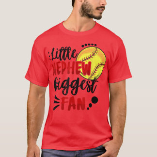 Kute Matching Softball Family Little Nephew Bigges T-shirt