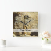 Kute meerfoto vierkante klok (Huis)