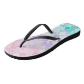 Kute Mermaid Beach Teenslippers, roze, Paars, Blau Teenslippers (Schuin)