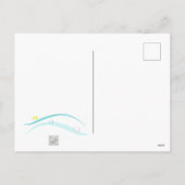 Kute Mermaid Diving onder het Zee Feestdagenkaart (Achterkant)