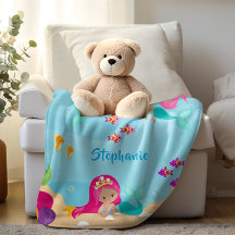 Kute Mermaid Personalized Girly onder Zee