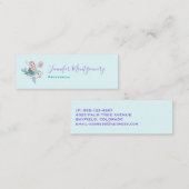 Kute Mermaid Riding a Dolphin under Zee Mini Visitekaartje (Voorkant / Achterkant)