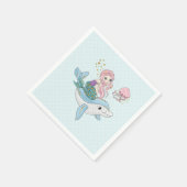 Kute Mermaid Riding a Dolphin under Zee Servet (Hoek)