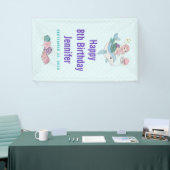 Kute Mermaid Riding a Dolphin under Zee Spandoek (Beurs)