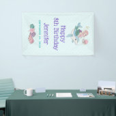 Kute Mermaid Riding a Dolphin under Zee Spandoek (Beurs)