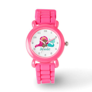 Kute mermaid strand toevoegen naam horloge