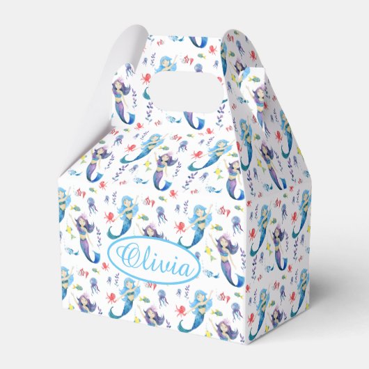 Kute mermaids onder het Zee Bedankdoosjes (Voorkant Zijde)