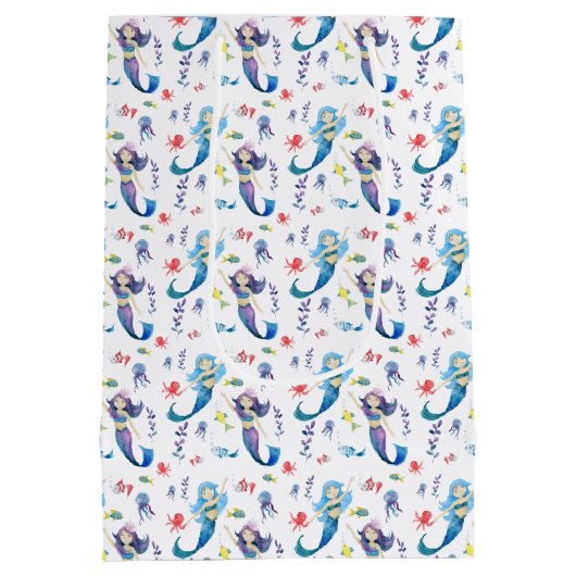 Kute mermaids onder het Zee Medium Cadeauzakje (Achterkant)