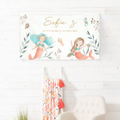 Kute mermaids onder het Zee Spandoek (Insitu)