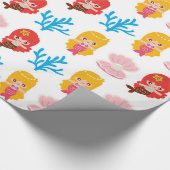 Kute mermaids patroon inpakpapier (Hoek)