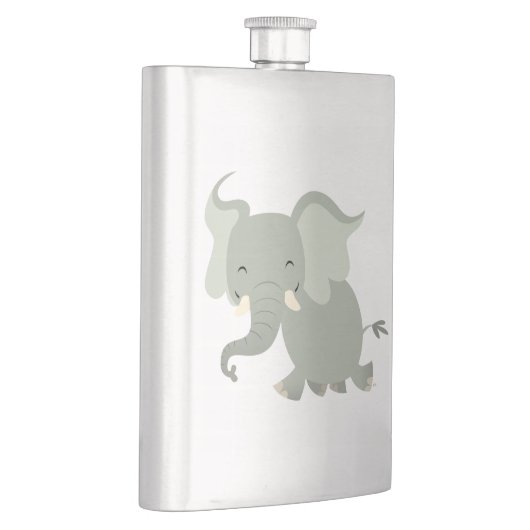 Kute Merry Cartoon Elephant Classic Flastic Heupfles (Rechts)