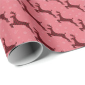 Kute met kerstinslag bekleed kerstpapier cadeaupapier (Rol Hoek)