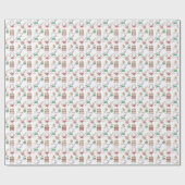 Kute Mice Bakery Chef Tekening Cadeaupapier (Vlak)