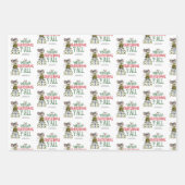 Kute Mice Jingle helemaal weg Merry Kerstnaam Inpakpapier Vel (Voorkant 2)