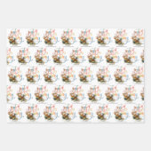 Kute Mice Jingle helemaal weg Merry Kerstnaam Inpakpapier Vel (Voorkant)