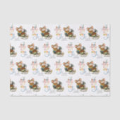 Kute Mice Jingle Way Glitter Name Tissuepapier (Voorkant)