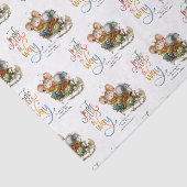 Kute Mice Jingle Way Glitter Name Tissuepapier (Detail)