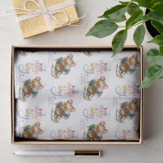 Kute Mice Jingle Way Glitter Name Tissuepapier (Geschenk)