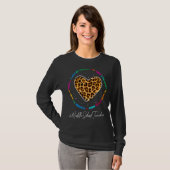 Kute Middle School Teacher Admin Appreciation Back T-shirt (Voorkant volledig)