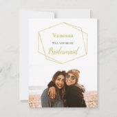 Kute minimalist... ben je mijn Bridesmaid foto (Voorkant)