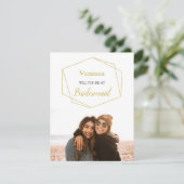 Kute minimalist... ben je mijn Bridesmaid foto (Staand voorkant)