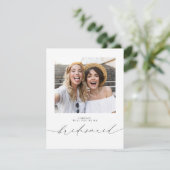 Kute minimalist... ben je mijn Bridesmaid foto (Staand voorkant)