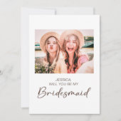 Kute minimalist... ben je mijn Bridesmaid foto Kaart (Voorkant)