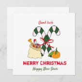 Kute Minimalist Kerstmis en Nieuwjaar Happy (Voorkant / Achterkant)