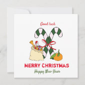 Kute Minimalist Kerstmis en Nieuwjaar Happy (Voorkant)