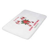 Kute Minimalist Kerstmis en Nieuwjaar Happy Badmat (Gekanteld)