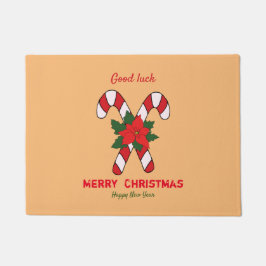 Kute Minimalist Kerstmis en Nieuwjaar Happy Deurmat