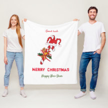 Kute Minimalist Kerstmis en Nieuwjaar Happy