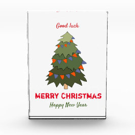 Kute Minimalist Kerstmis en Nieuwjaar Happy Fotoblokken