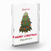 Kute Minimalist Kerstmis en Nieuwjaar Happy Fotoblokken (Links)