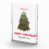 Kute Minimalist Kerstmis en Nieuwjaar Happy Fotoblokken (Rechts)