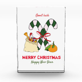 Kute Minimalist Kerstmis en Nieuwjaar Happy Fotoblokken