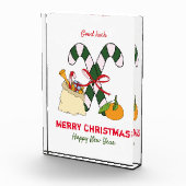 Kute Minimalist Kerstmis en Nieuwjaar Happy Fotoblokken (Rechts)