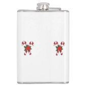 Kute Minimalist Kerstmis en Nieuwjaar Happy Heupfles (Achterkant)