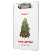 Kute Minimalist Kerstmis en Nieuwjaar Happy Klembord (Links)